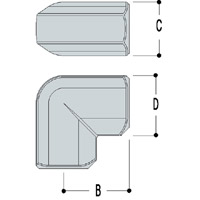 Type L15 90 Degree Elbow is often used as an end joint for the top rail of safety railings on a level site.