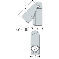 Type LB54 Adjustable Elbow comes with the approriate nut and bolt.