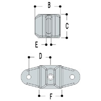 Type LM51 Male Double Socket Member can also be used to attach
flat panels to tubular structures.