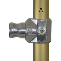 Type L114 Swivel Tee is an internal swivel fitting, designed to accomodate
varying angles on handrailing to staircases, ramps, or bracing.