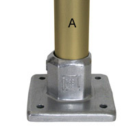 Type L150 Heavy Duty 4 Hole Square Flange is a heavy duty, four point
fixing base flange.