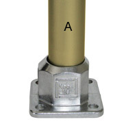 Type L152 4 Hole Square Flange is a four point fixing base or 
	wall flange.