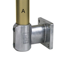 Type L164 Offset Wall Flange is designed for side palm fixing of uprights
to steel channels, walls, parapets, steps and ramps.