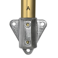 Type L68 Wall Flange is a side palm fixing for guardrailing and balustrading 
	to walls, parapets, steps and ramps.