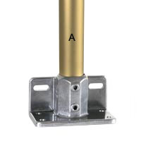 Type L69 Railing Flange With Toeboard Adapter has been designed for guardrailing
and balustrading applications.