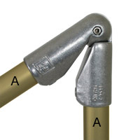 Type LB54 Adjustable Elbow is a swivel fitting designed as an in-line
varaible angle connection, adjustable from 45 to 200 degrees.
