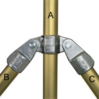 Type LC51 Double Swivel Socket is a complete combination fitting
consisting of two LF50 and one LM51.