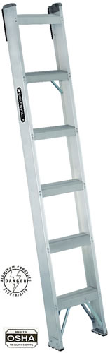 aluminum shelf ladder
