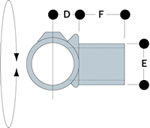 Type 114 Swivel Tee is used in conjunction with Types 10, 15, 25 or 45 and eliminates the need for specially drilled angle fittings Types 27 and 28.