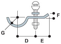 Type 79 Sheeting Clip is supplied with a hexagonal head fixings bolt, a sealing washer and nut.