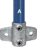 Type 115 Wall Flange is designed for palm fixing of guardrailing and balustrading to walls, parapets, steps and ramps.