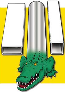 Gatorshield Tubing is available in round, square and rectangular shapes in a 1/2" to 5" outer diameter size range.