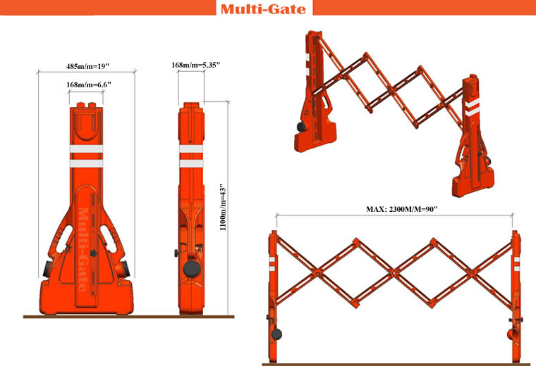 multigate expandable barricade