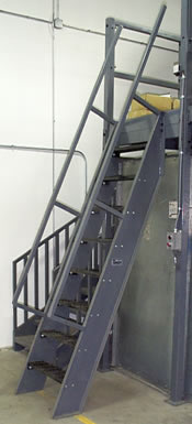 ships ladder extented handrail