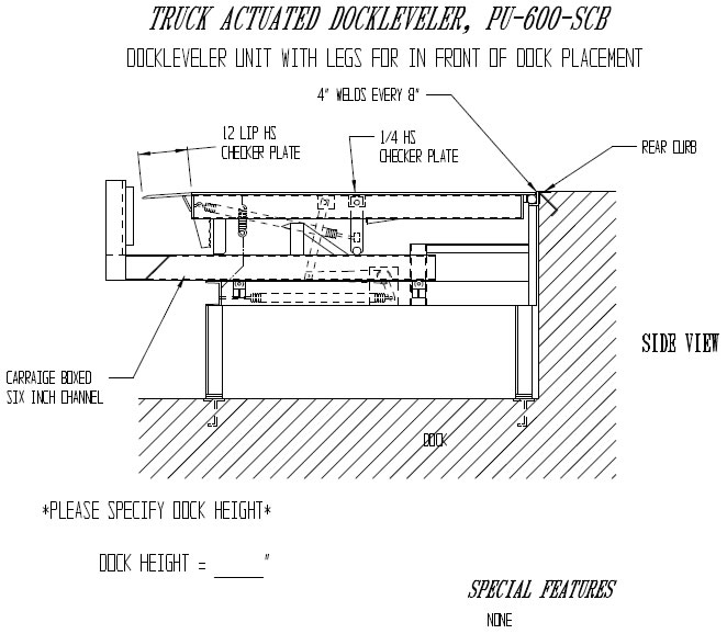 truck actuated dockleveler